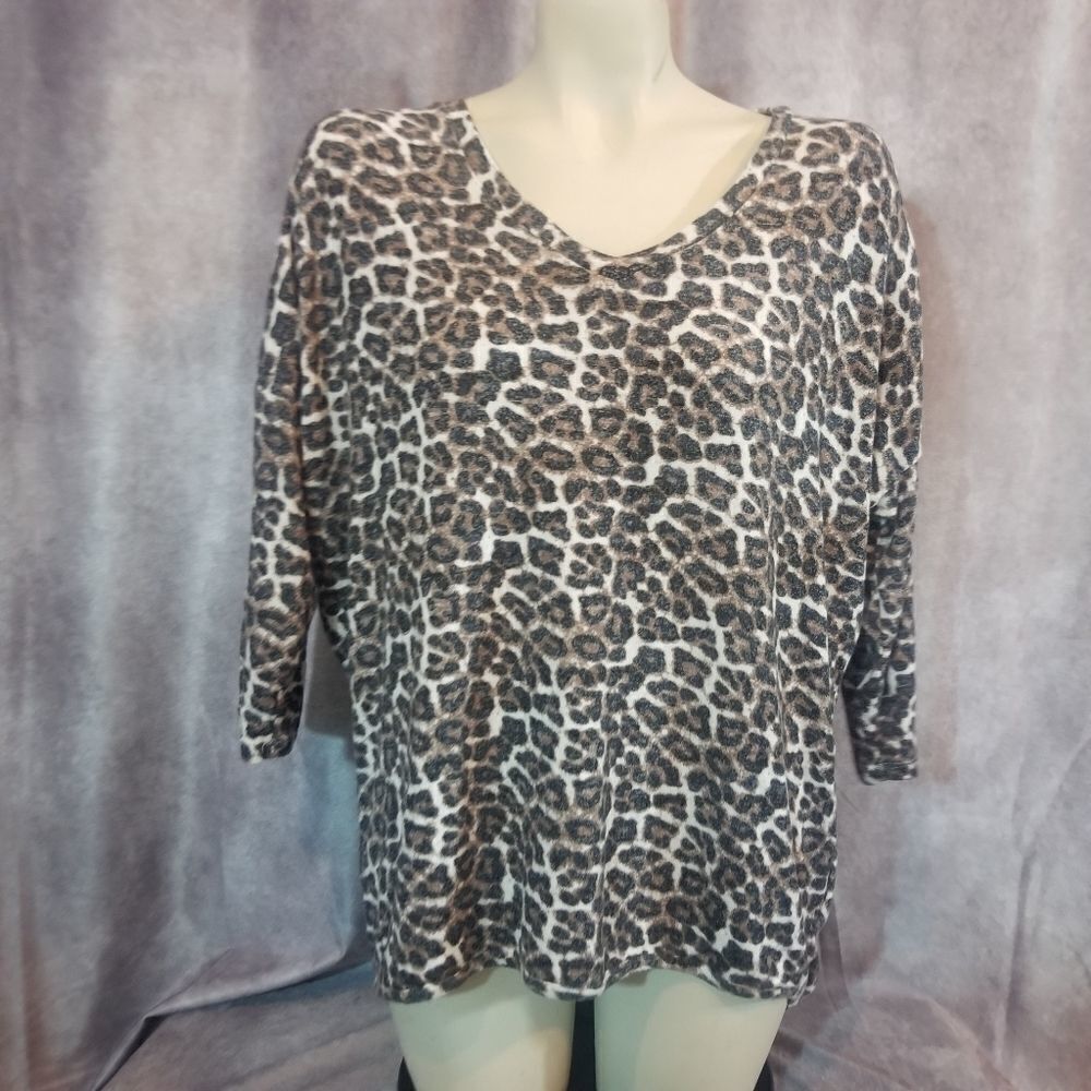 Philosophy Leopard Print Tunic Size Medium - Picture 2 of 5